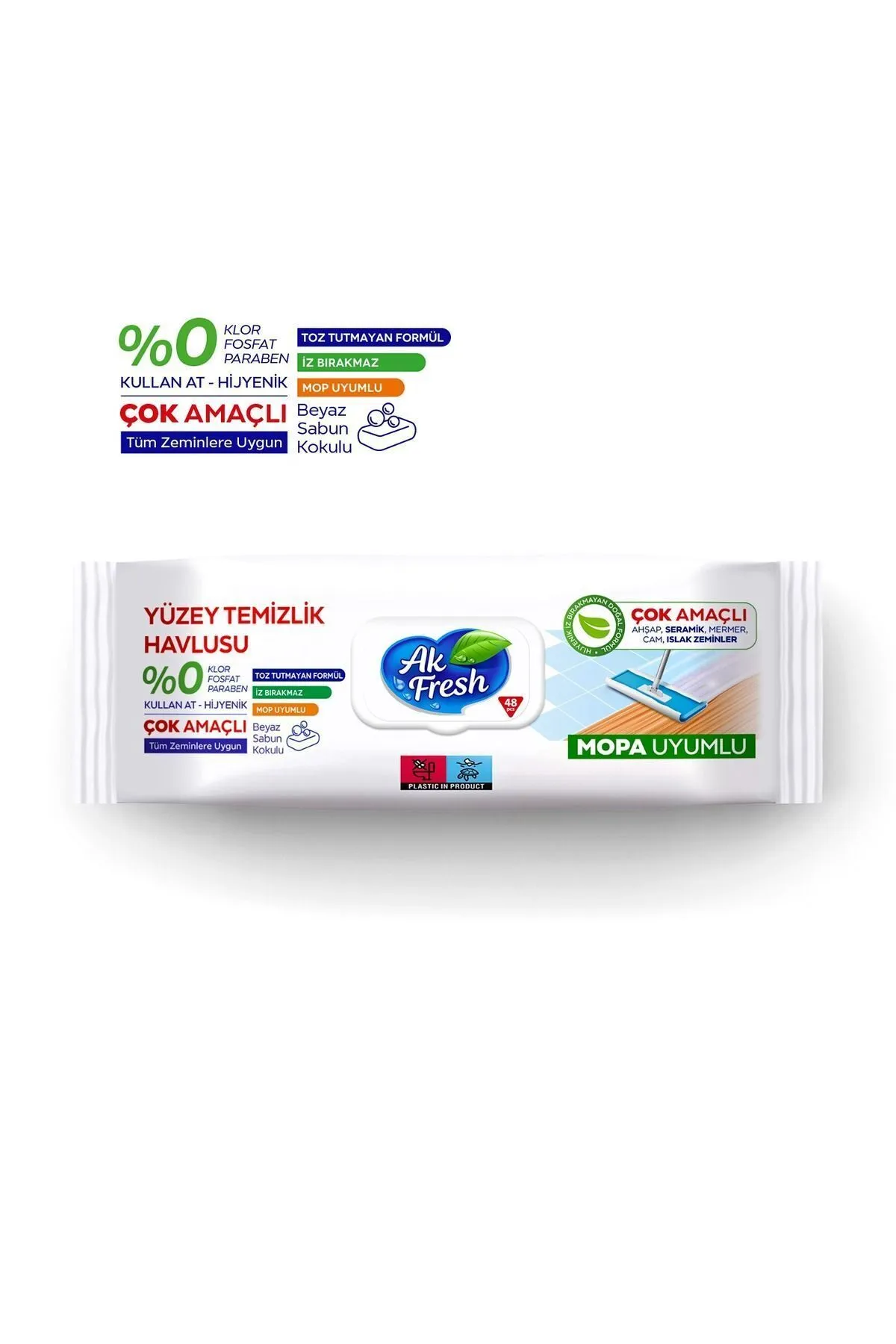 Ak Fresh Yüzey Mopa Uyumlu Temizlik Havlusu