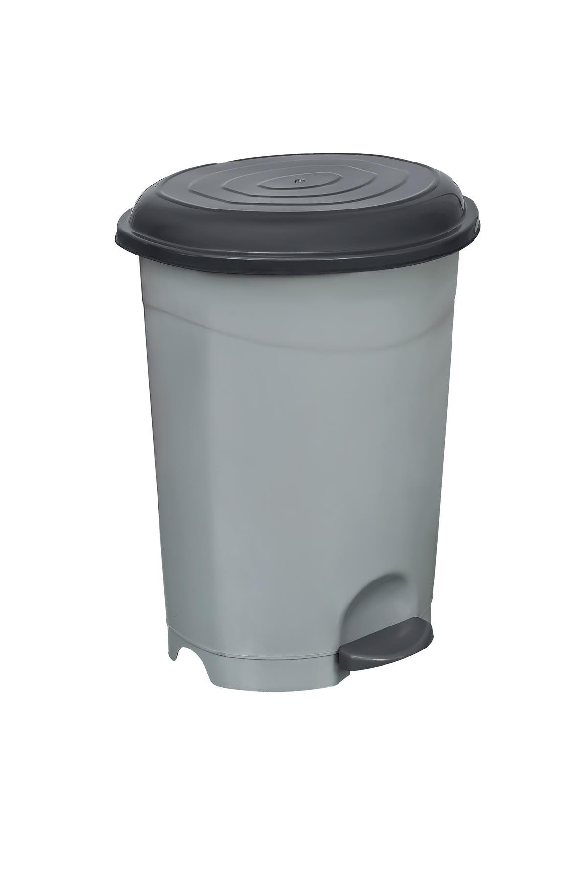 Planet Pedallı Çöp Kovası 50 LT No. 5 Nardo Gri